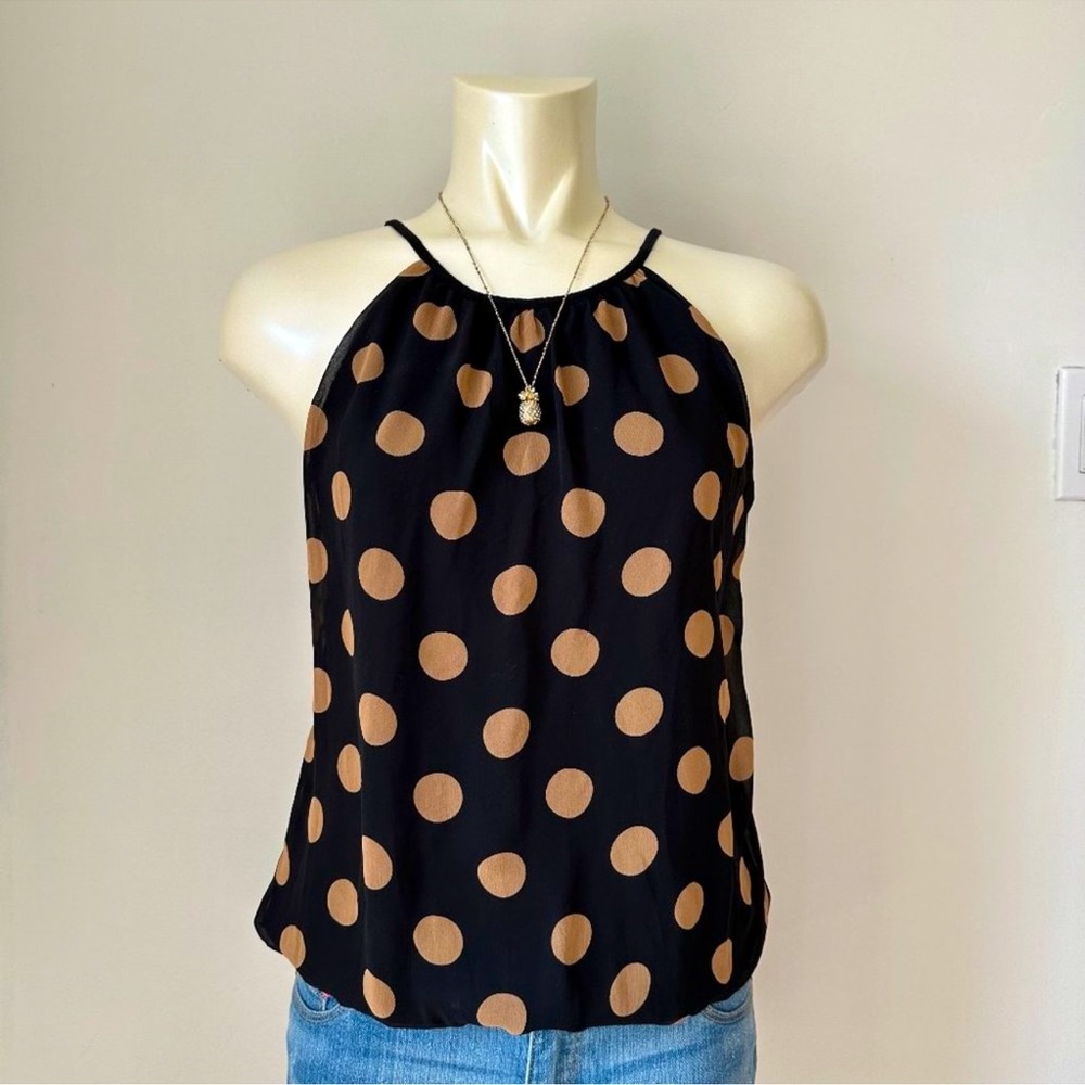 Express Polka Dot Spaghetti Strap Top